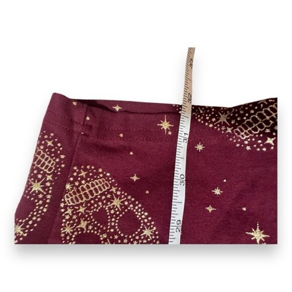 Women’s torrid 3 Red Gold Skull Premium Crop Legging 3XL XXXL 22 24 - Picture 8 of 14